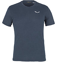 Salewa Alpine Hemp M Logo - Kletter-T-Shirt -Herren, Dark Blue/White