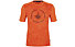 Salewa Alpine Hemp Print M S/S - T-shirt - Herren, Orange/Dark Orange/Black