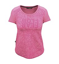 Salewa W Alpine Hemp Print S/S - T-shirt - Damen, Rose