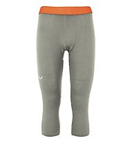Salewa Cristallo Warm AMR - Funktionsunterhose 3/4 lang - Herren, Grey/Orange