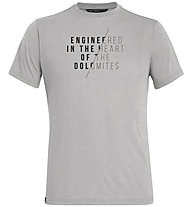 Salewa Engineered Dri-Rel - T-shirt - Herren, Grey/Black