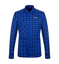 Salewa Fanes Flannel 5PL W L/S - camicia maniche lunghe - uomo, Blue 