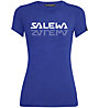 Salewa Graphic Dri-Rel W S/S Tee - T-Shirt - Damen, Light Blue/Light Blue/White