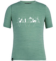 Salewa Graphic Dry K S/S - Kinder-T-Shirt, Green