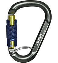Salewa HMS Belay Twist Lock - Schraubkarabiner, Grey/Blue