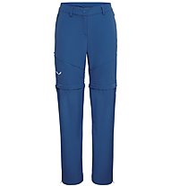 Salewa *Isea Dry - pantaloni zip-off - donna, Light Blue
