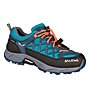 Salewa Jr Wildfire WP - scarpe da trekking - bambino, Blue/Grey/Orange