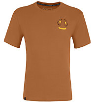 Salewa Lavaredo Hemp Print M - T-shirt - uomo, Brown/Yellow