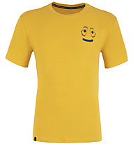 Salewa Lavaredo Hemp Print M- T-Shirt - Herren, Yellow/Blue
