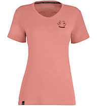 Salewa Lavaredo Hemp Print W- T-Shirt - Damen, Pink/Red