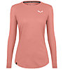 Salewa Lavaredo Hemp W L/S – Langarm T-Shirt – Damen , Pink