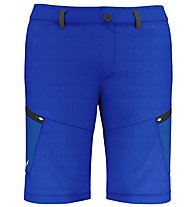 Salewa M Alpine Hemp Cargo - pantaloni corti arrampicata - uomo, Light Blue/Black/White