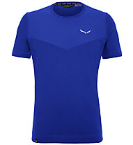 Salewa M Alpine Hemp - T-shirt - Herren, Light Blue/White