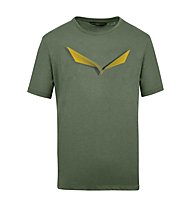 Salewa M Lines Graphic 1 S/S - T-shirt - uomo, Green/Yellow/Grey