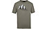 Salewa M Lines Graphic 1 S/S - T-shirt - uomo, Brown/Grey/Orange