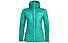 Salewa Ortles Light 2 Down Hooded - giacca in piuma - donna, Green/Grey/Red