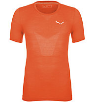 Salewa Pedroc Amr Seamless - T-shirt alpinismo - uomo, Orange/White