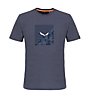 Salewa Printed Box Dry - T-shirt - uomo, Blue