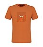 Salewa Printed Box Dry - T-shirt - Herren, Orange