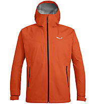 Salewa Puez (Aqua 3) - giacca hardshell - uomo, Orange/Black/Orange