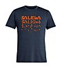 Salewa Puez Hybrid 2 Dry - T-shirt trekking - uomo, Dark Blue/Orange