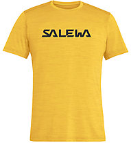 Salewa Puez Hybrid 2 Dry - T-shirt trekking - uomo, Yellow/Black