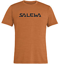 Salewa Puez Hybrid 2 Dry - T-shirt trekking - uomo, Orange/Black