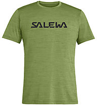 Salewa Puez Hybrid 2 Dry - T-shirt trekking - uomo, Light Green/Black