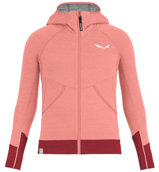 Salewa Puez Hybrid Pl G FZ Hdy - felpa in pile con cappuccio - bambino