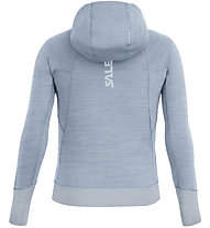 Salewa Puez Hybrid Pl G FZ Hdy - felpa in pile con cappuccio - bambino, Grey
