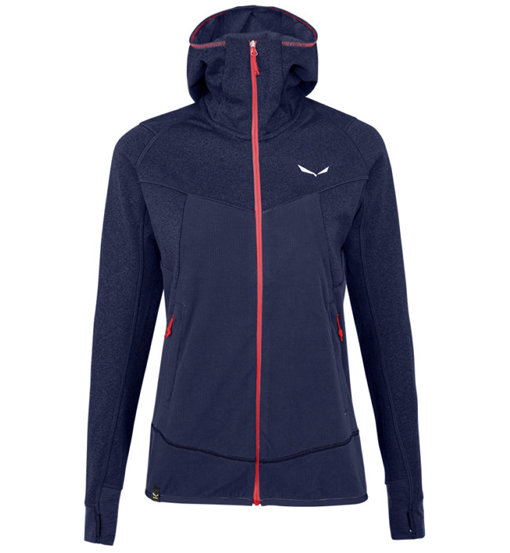 Salewa Puez Hybrid - felpa in pile con cappuccio - donna