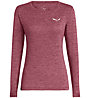 Salewa Puez Melange Dry - maglia a maniche lunghe - donna, Dark Pink