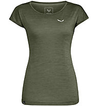 Salewa Puez Melange Dry - T-Shirt Kurzarm - Damen, Dark Green/Dark Green/White