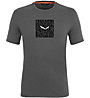 Salewa Pure Box Dry - T-shirt - uomo, Grey/Black/White