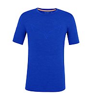 Salewa Pure Eagle AMR M SMLES - T-Shirt - Herren , Blue 