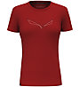 Salewa Pure Eagle Frame Dry W - T-shirt- donna, Dark Red/White/Black