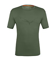 Salewa Pure Eagle Sketch Am M - T-Shirt - Herren, Dark Green