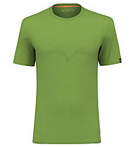 Salewa Pure Eagle Sketch Am M - T-Shirt - Herren, Green/Black
