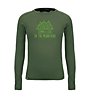 Salewa Pure Graphic Dry - Langarmshirt - Kinder , Green 