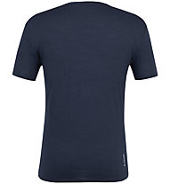 Salewa Pure Logo Pocket Am - T-shirt trekking - uomo, Dark Blue/Dark Blue/White