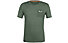 Salewa Pure Logo Pocket Am - Trekking-T-Shirt - Herren, Green/White
