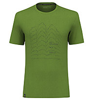 Salewa Pure Skyline Frame Dry M - T-Shirt- Herren , Green