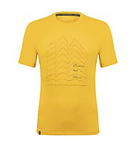 Salewa Pure Skyline Frame Dry M - T-Shirt- Herren , Yellow