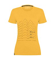 Salewa Pure Skyline Frame Dry W - T-Shirt- Damen , Yellow