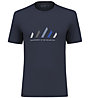 Salewa Pure Stripes Dry W - T-shirt - uomo, Dark Blue