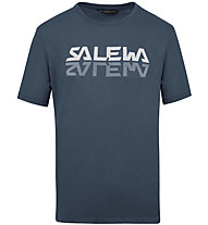 Salewa Reflection Dri-Rel M Tee - T-Shirt - Herren, Dark Blue/Grey