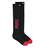 Salewa Sella Pure - Skitouren Socken - Damen, Black/Red
