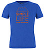 Salewa Simple Life Dri-Rel - T-Shirt - Kinder, Light Blue/Red
