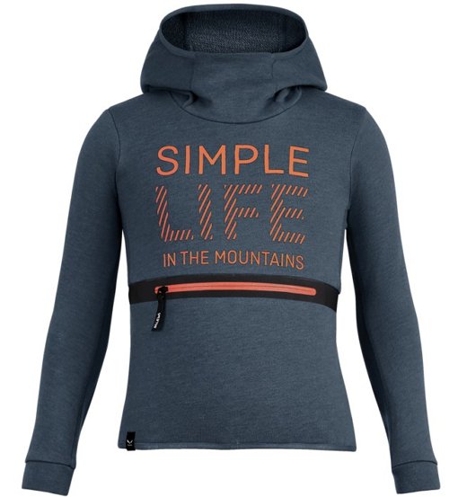 Salewa Simple Life Dry K - felpa con cappuccio - bambino. Taglia 140