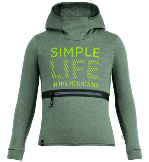 Salewa Simple Life Dry K - felpa con cappuccio - bambino. Taglia 152